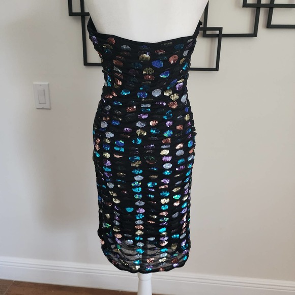 New retrofete black strapless rachel dress size M - Picture 6 of 7